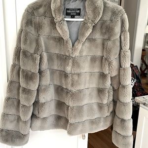 Faux fur jacket.